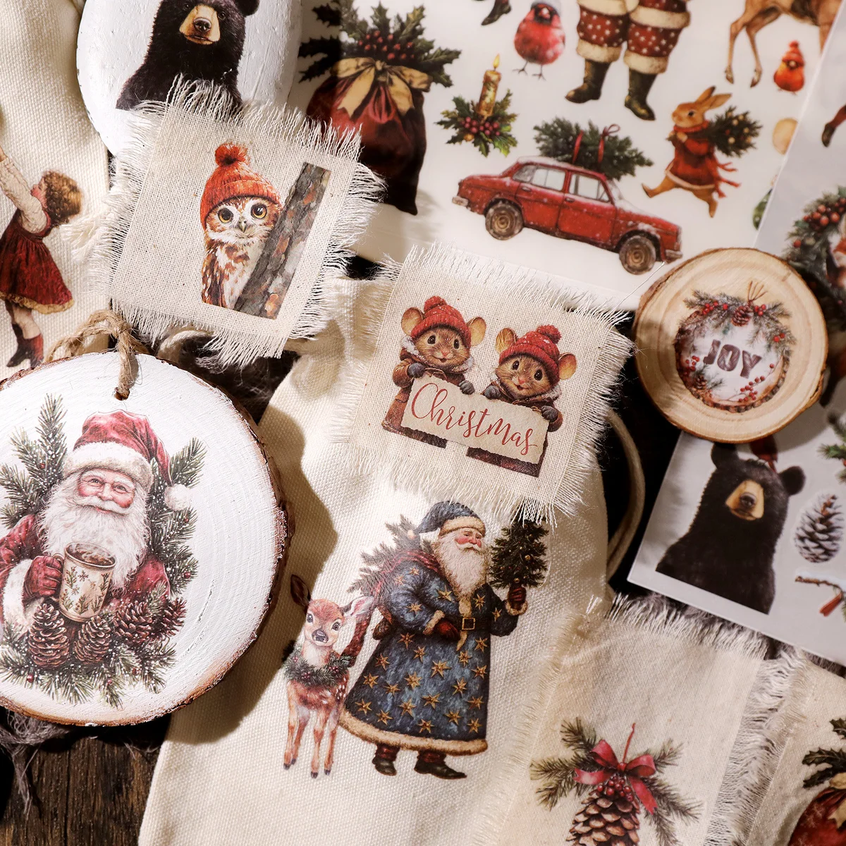 Christmas Animal Rub On Transfer Stickers - 3 Sheets Pack - detail image 9