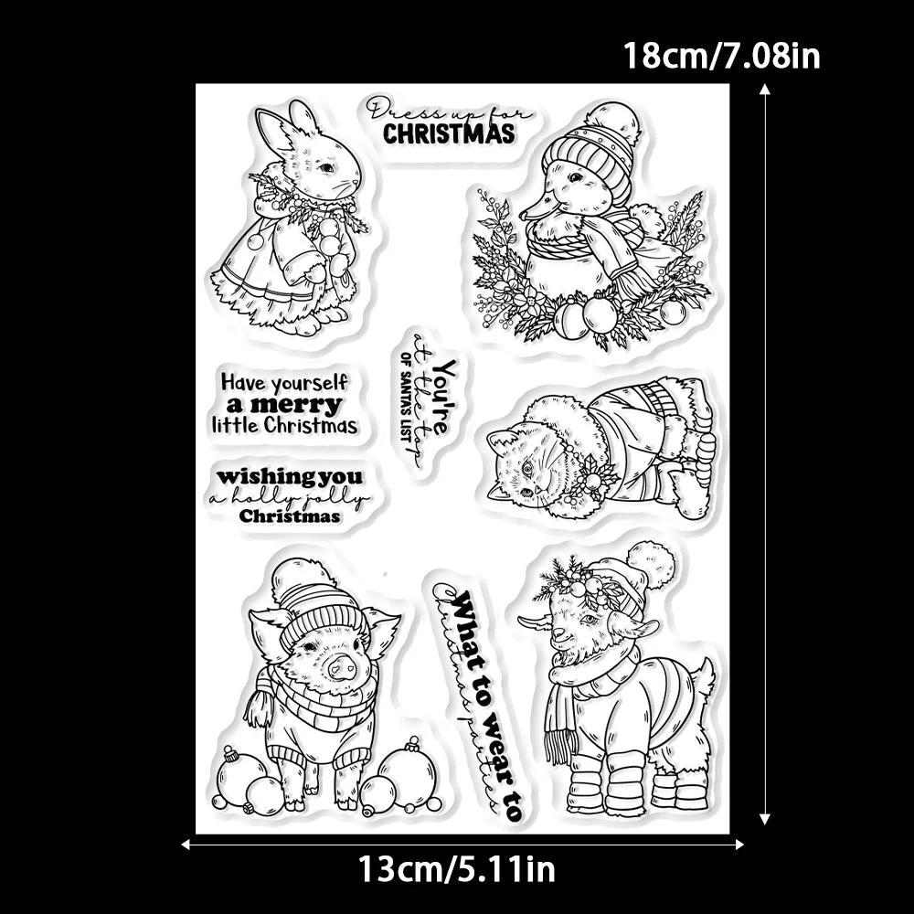 Christmas Animals Clear Stamps 2 02 Christmas Animals Clear Stamps 2 02