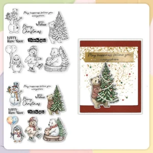 Christmas Animals Clear Stamps 01