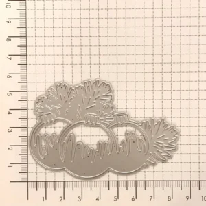 Sumflying Christmas Balls Metal Die Cuts metal cutting die - usage example