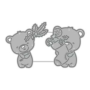 Sumflying Holiday Christmas Bear Metal Cutting Dies Christmas Bear Metal Cutting Dies 1 05