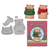 Christmas Bear Metal Cutting Dies 00