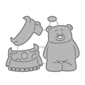 Sumflying Christmas Teddy Bear Metal Cutting Dies Christmas Bear Metal Cutting Dies 05