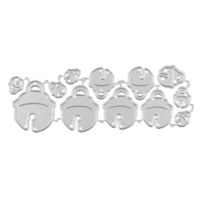 Sumflying Christmas Bells metal cutting die - detail view