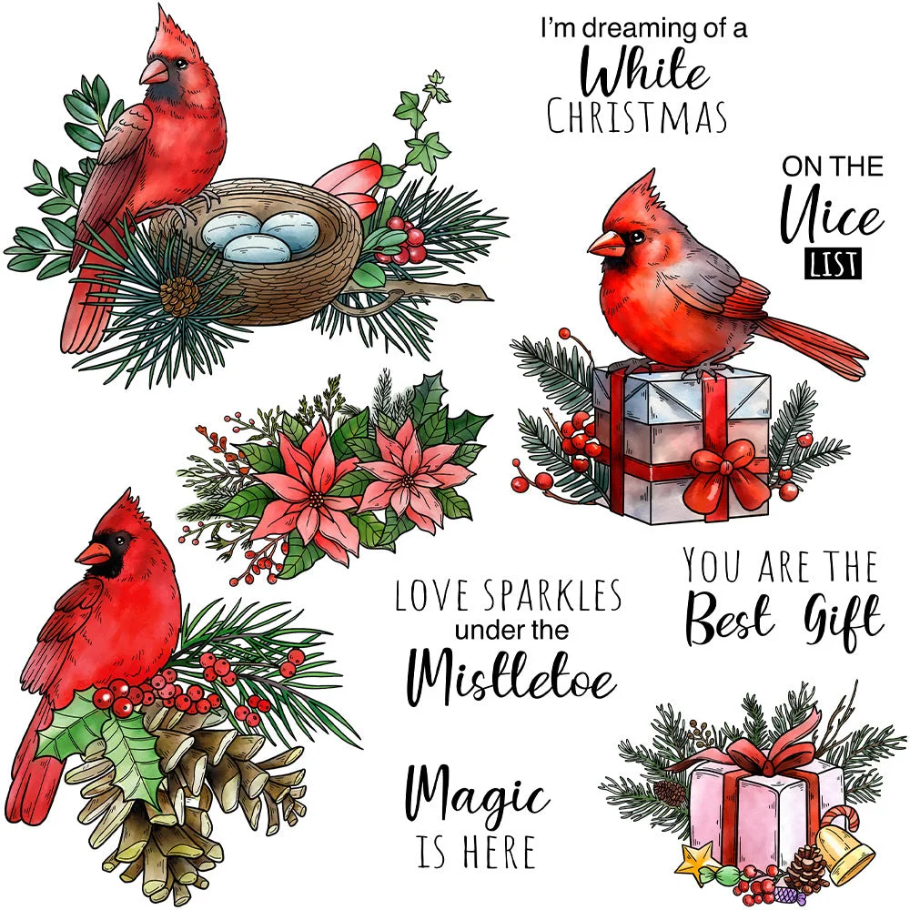 Christmas Bird Clear Stamps 00 Christmas Bird Clear Stamps 00