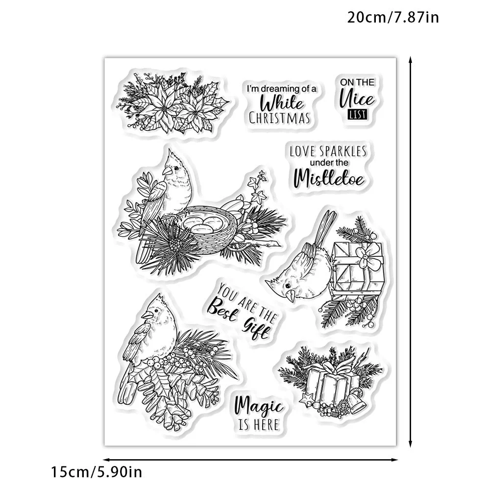 Christmas Bird Clear Stamps 02 Christmas Bird Clear Stamps 02