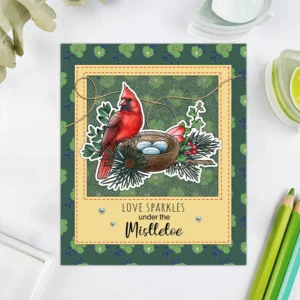 Sumflying Christmas Bird Cardinal Clear Stamps Christmas Bird Clear Stamps 03