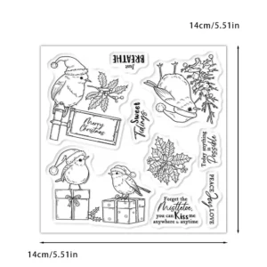 Christmas Birds Clear Stamps 1 02
