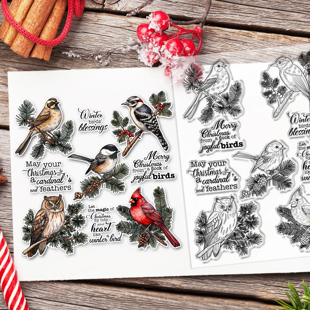 Christmas Birds Clear Stamps 2 04 Christmas Birds Clear Stamps 2 04
