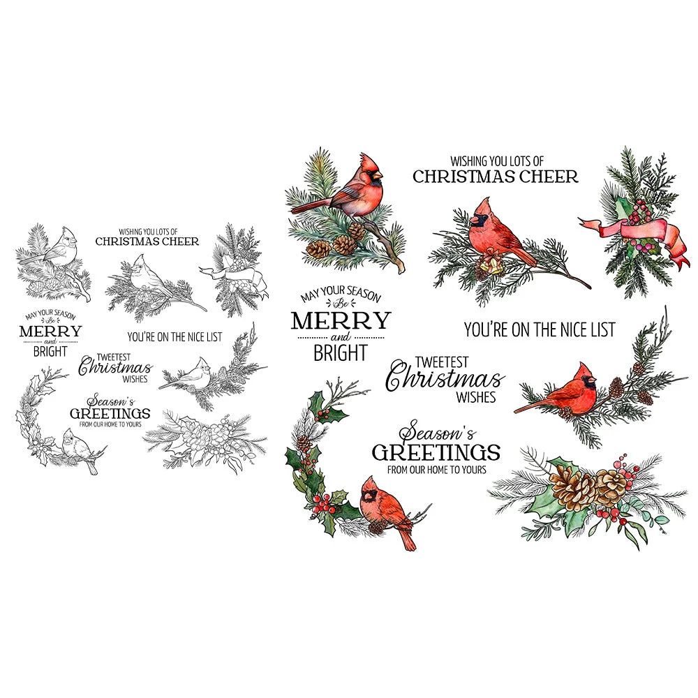 Christmas Birds Clear Stamps 3 05 Christmas Birds Clear Stamps 3 05