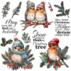 Christmas Birds Clear Stamps 4 00