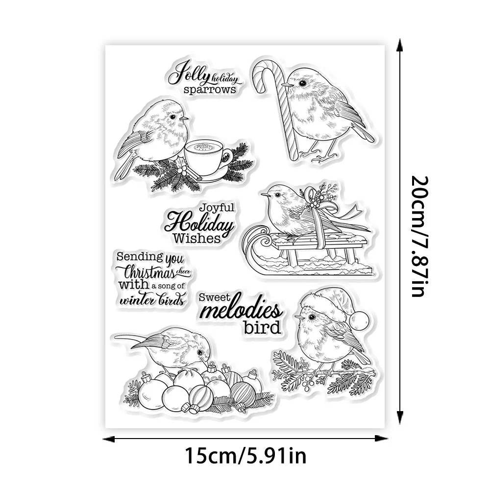 Christmas Birds Clear Stamps 5 02 Christmas Birds Clear Stamps 5 02