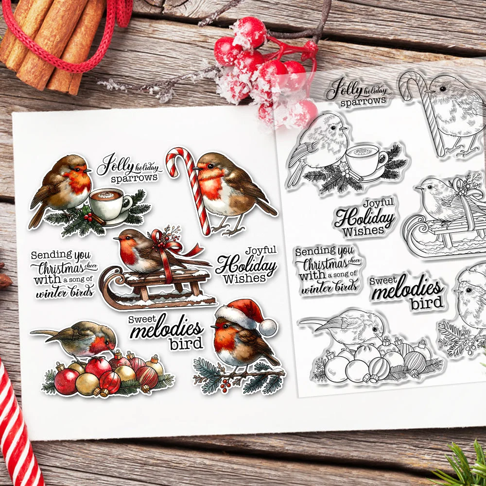 Christmas Birds Clear Stamps 5 03 Christmas Birds Clear Stamps 5 03