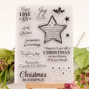 Christmas Blessing Stamp Set - main product photo | clear stamp