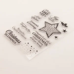 Christmas Blessing Stamp Set - lifestyle photo | clear stamp