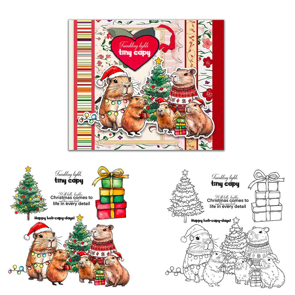 Christmas Capybara Clear Stamps 01 Christmas Capybara Clear Stamps 01