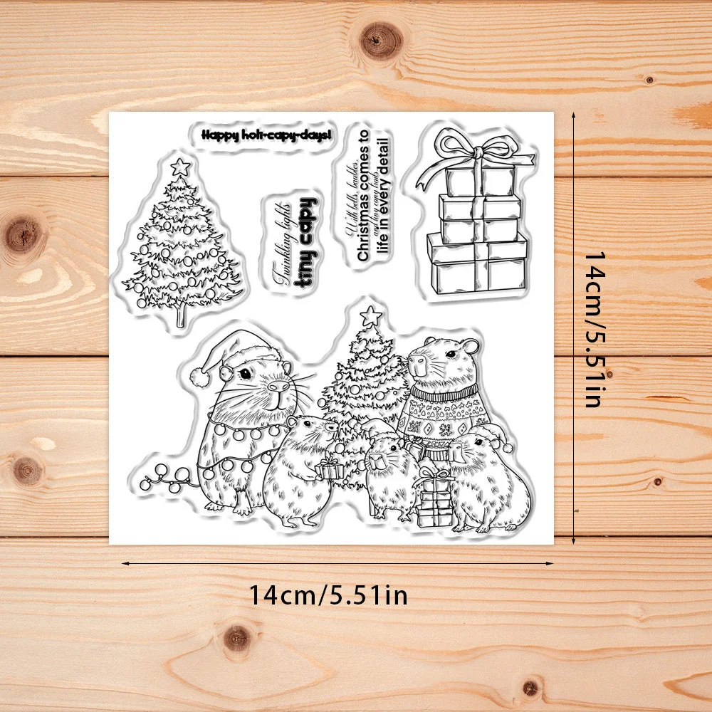 Christmas Capybara Clear Stamps 02 Christmas Capybara Clear Stamps 02