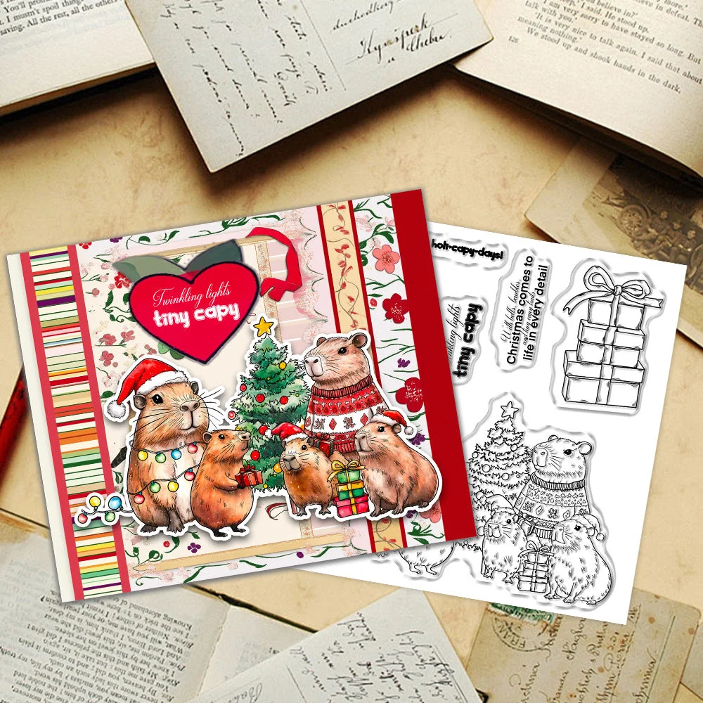Christmas Capybara Clear Stamps 03 Christmas Capybara Clear Stamps 03