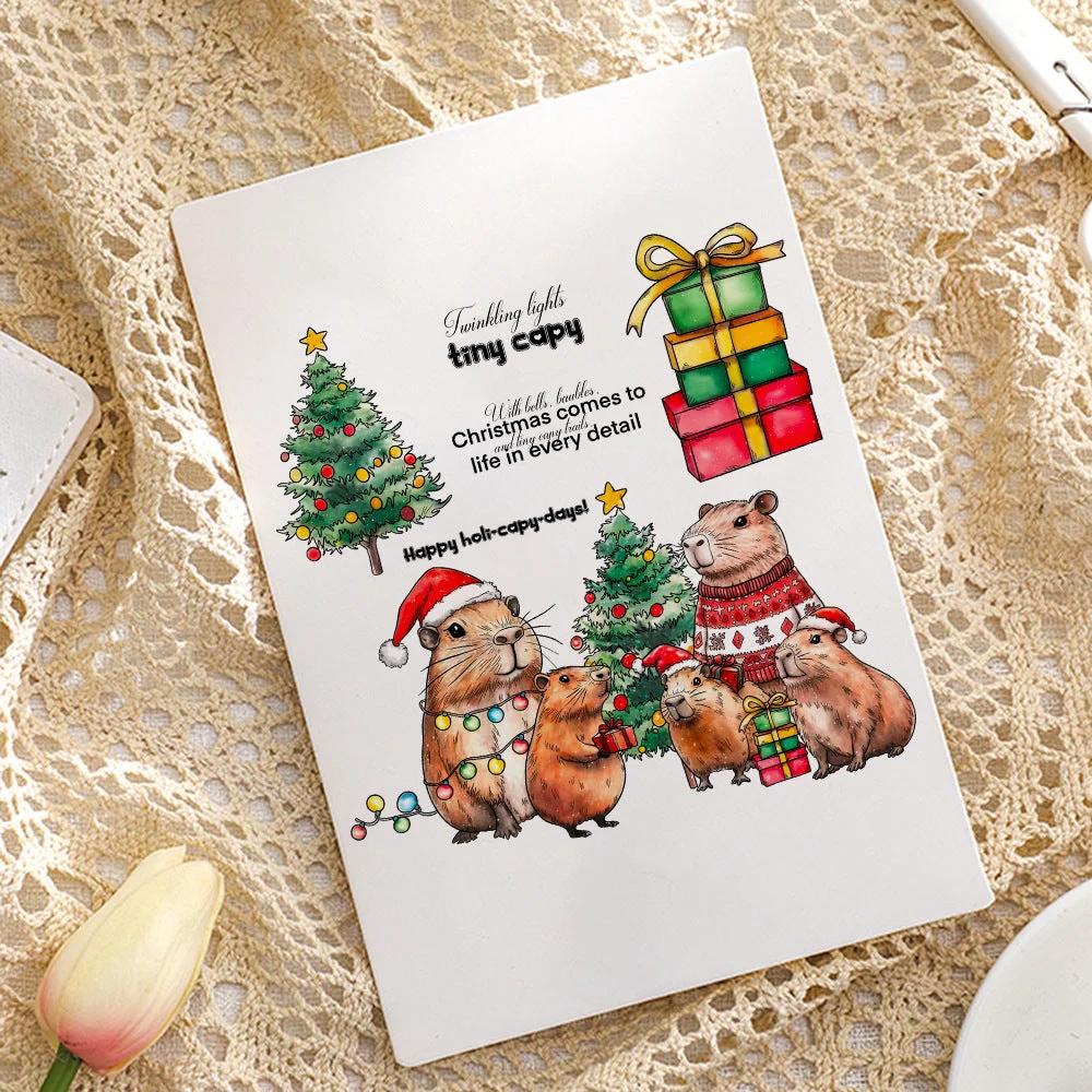 Christmas Capybara Clear Stamps 04 Christmas Capybara Clear Stamps 04