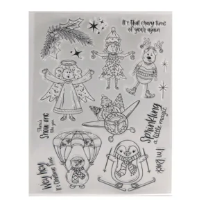 Christmas Characters Clear Stamp Set - packaging photo | clear stamp