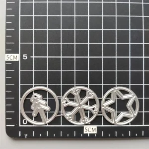 Sumflying Christmas Circle metal cutting die - detail view