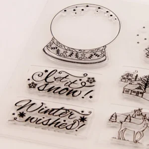 Christmas Crystal Ball Stamp Set - lifestyle photo | clear stamp