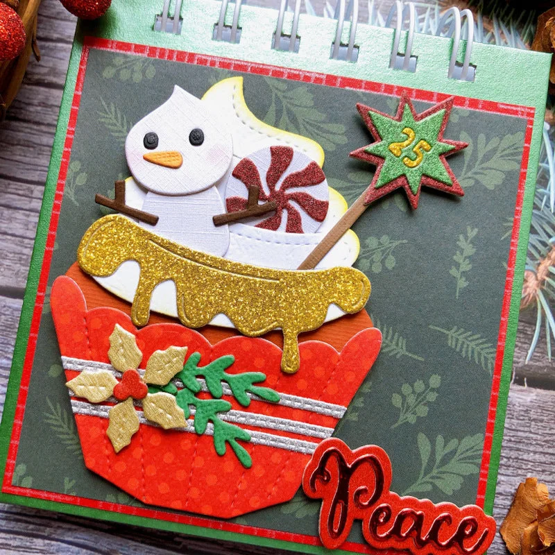 Christmas Cupcake Metal Cutting Dies 04 Christmas Cupcake Metal Cutting Dies 04