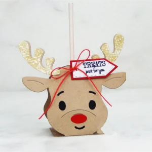 Sumflying Christmas Deer Box metal cutting die - usage example