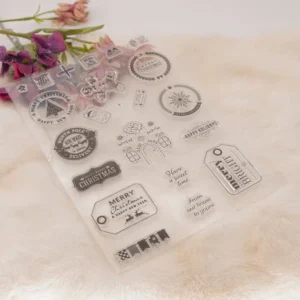 Christmas Element Icons Clear Stamp Set - lifestyle photo | clear stamp