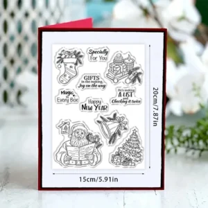 Sumflying Christmas Elements Tree Bell Clear Stamps Christmas Elements Clear Stamps 2 02
