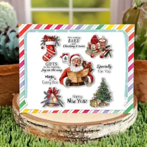 Sumflying Christmas Elements Tree Bell Clear Stamps Christmas Elements Clear Stamps 2 03