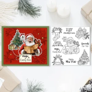 Sumflying Christmas Elements Tree Bell Clear Stamps Christmas Elements Clear Stamps 2 04