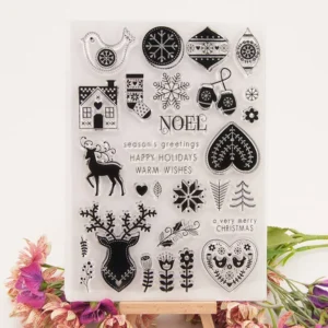 Christmas Elements Stamp Set - main product photo | clear stamp