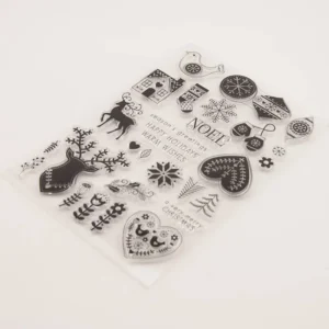 Christmas Elements Stamp Set Christmas Elements Stamp Set - lifestyle photo | clear stamp