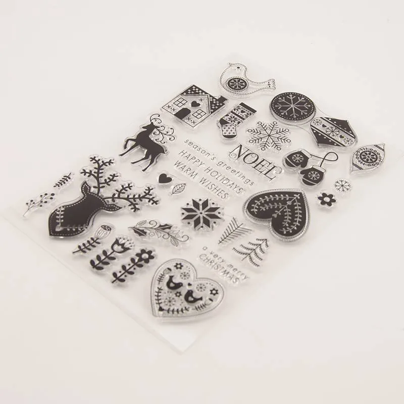 christmas-elements-stamp-set-4 Christmas Elements Stamp Set - lifestyle photo | clear stamp