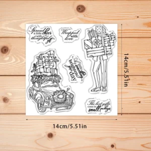 Sumflying Christmas Gifts Presents Box Clear Stamps Christmas Gifts Clear Stamps 02