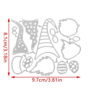 Christmas Gnomes Metal Cutting Dies Detail View - 240-DC-2468