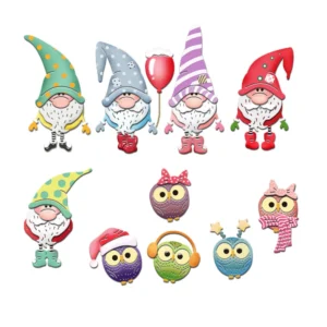 Christmas Gnomes Metal Cutting Dies 01