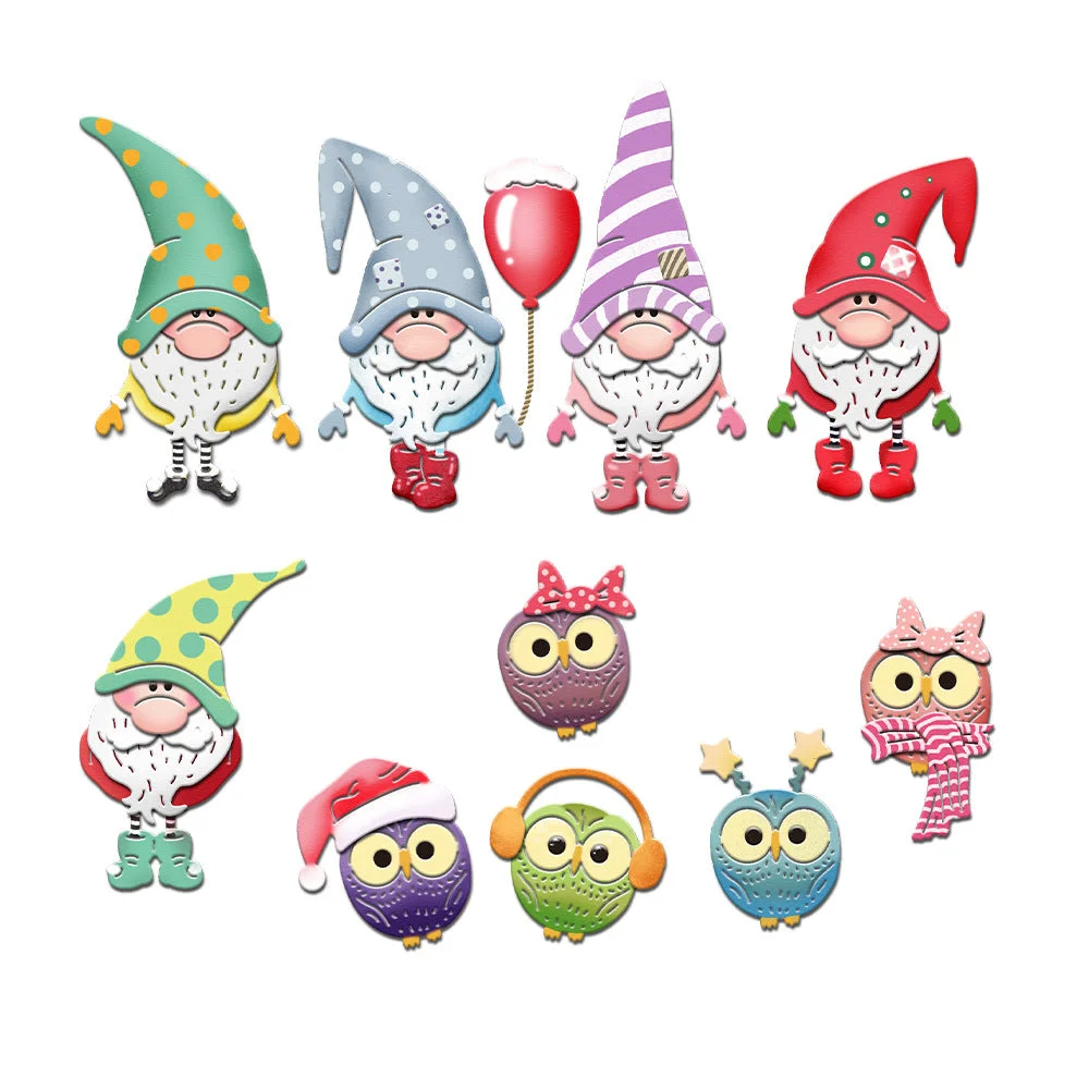 Christmas Gnomes Metal Cutting Dies 01 Christmas Gnomes Metal Cutting Dies 01