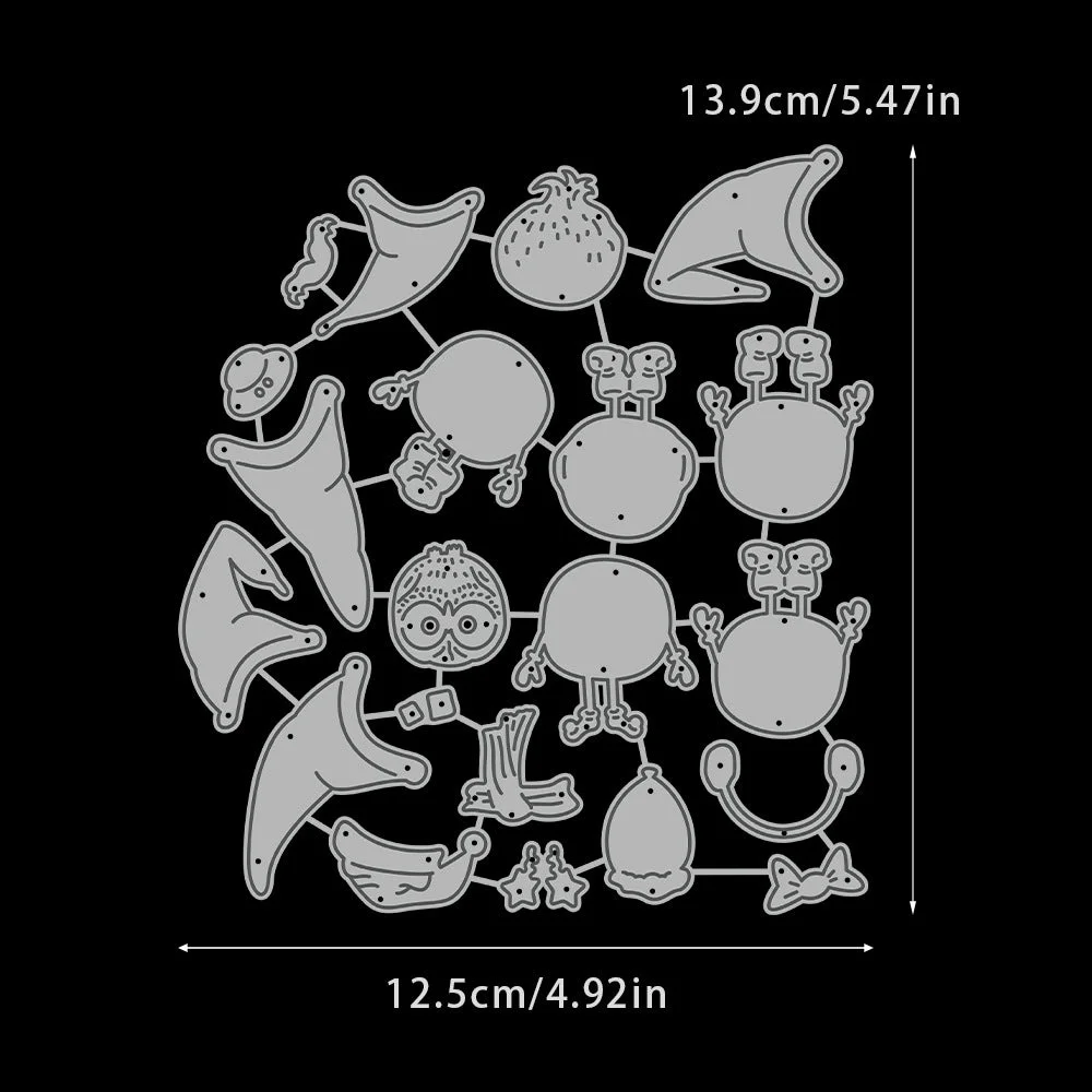 Christmas Gnomes Metal Cutting Dies 02 Christmas Gnomes Metal Cutting Dies 02