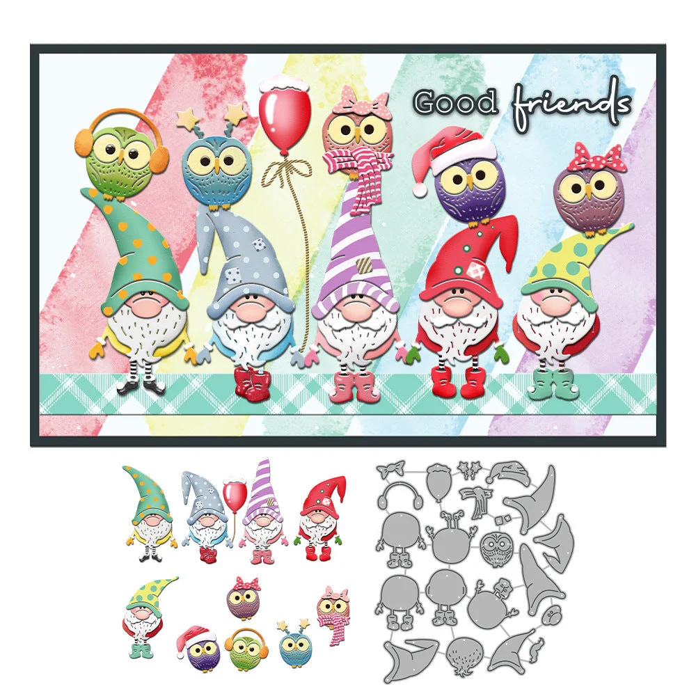 Christmas Gnomes Metal Cutting Dies 03 Christmas Gnomes Metal Cutting Dies 03