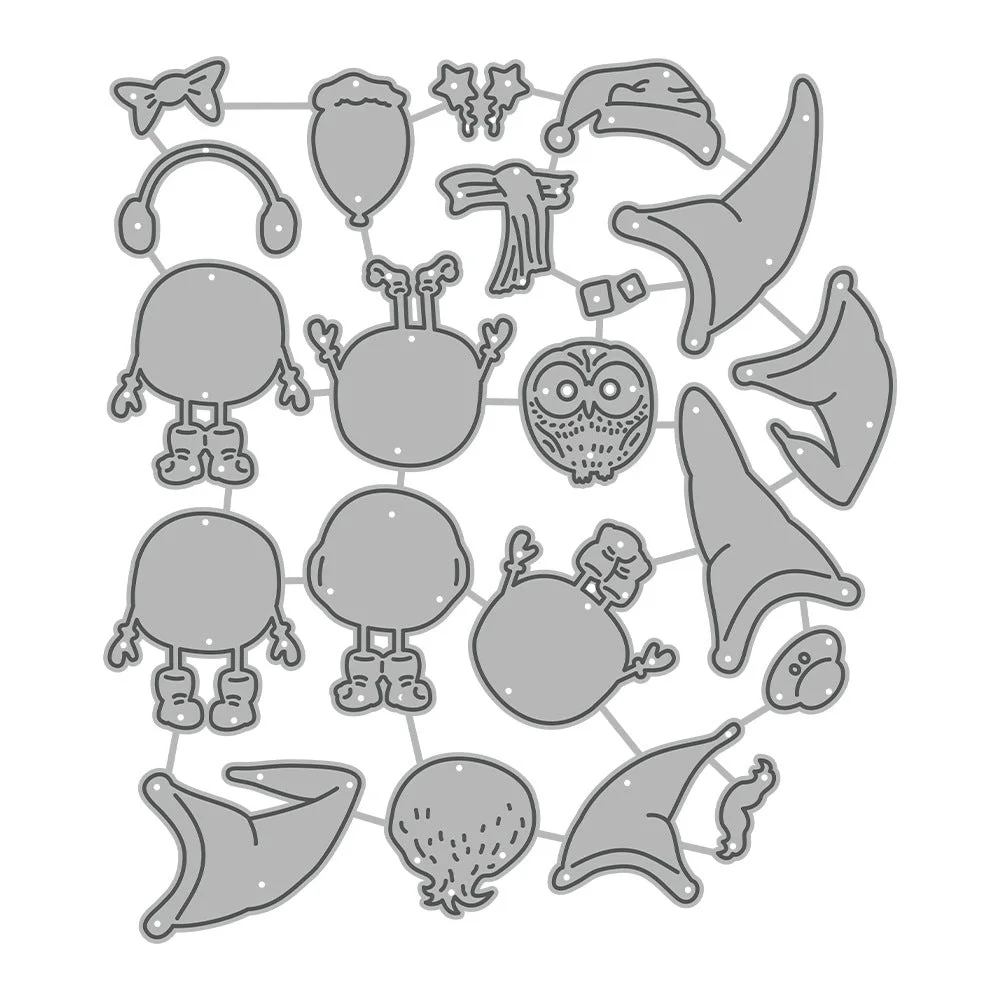 Christmas Gnomes Metal Cutting Dies 05 Christmas Gnomes Metal Cutting Dies 05