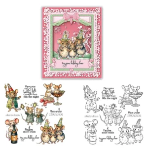 Christmas Mouse Clear Stamps 01