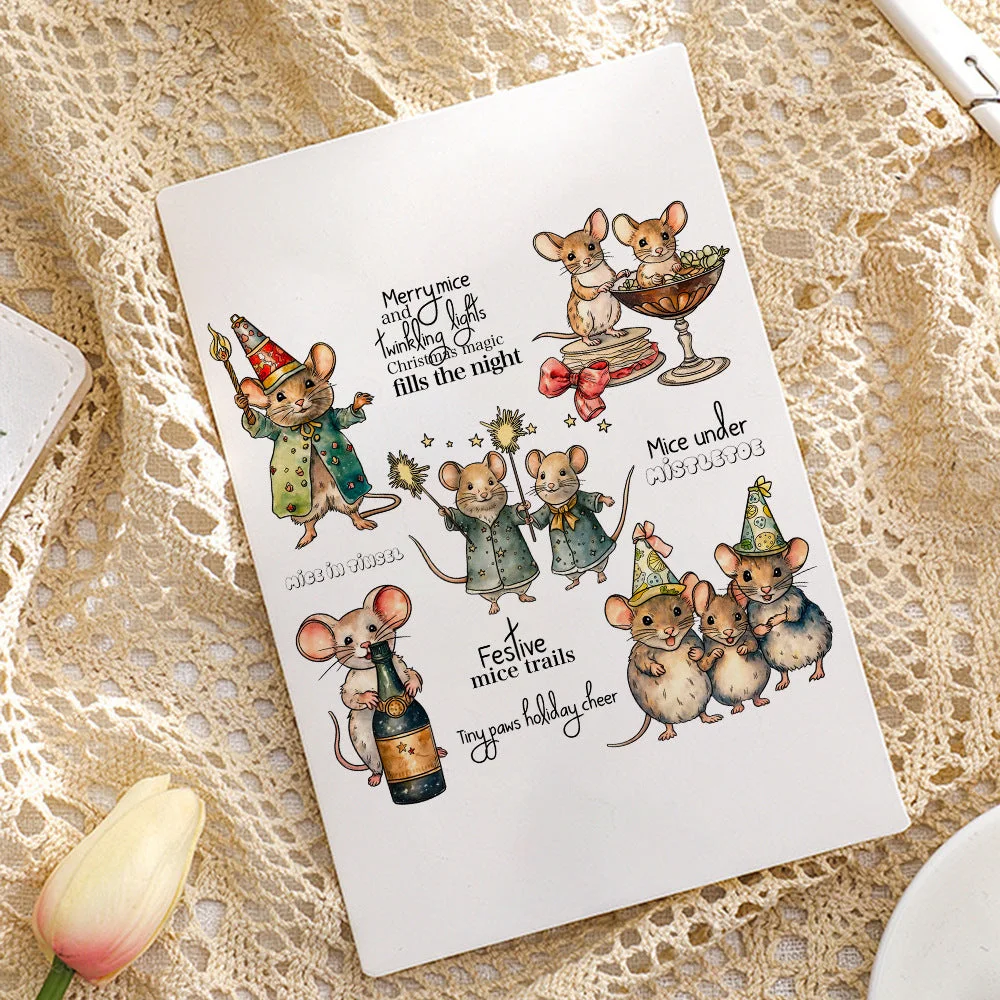 Christmas Mouse Clear Stamps 04 Christmas Mouse Clear Stamps 04