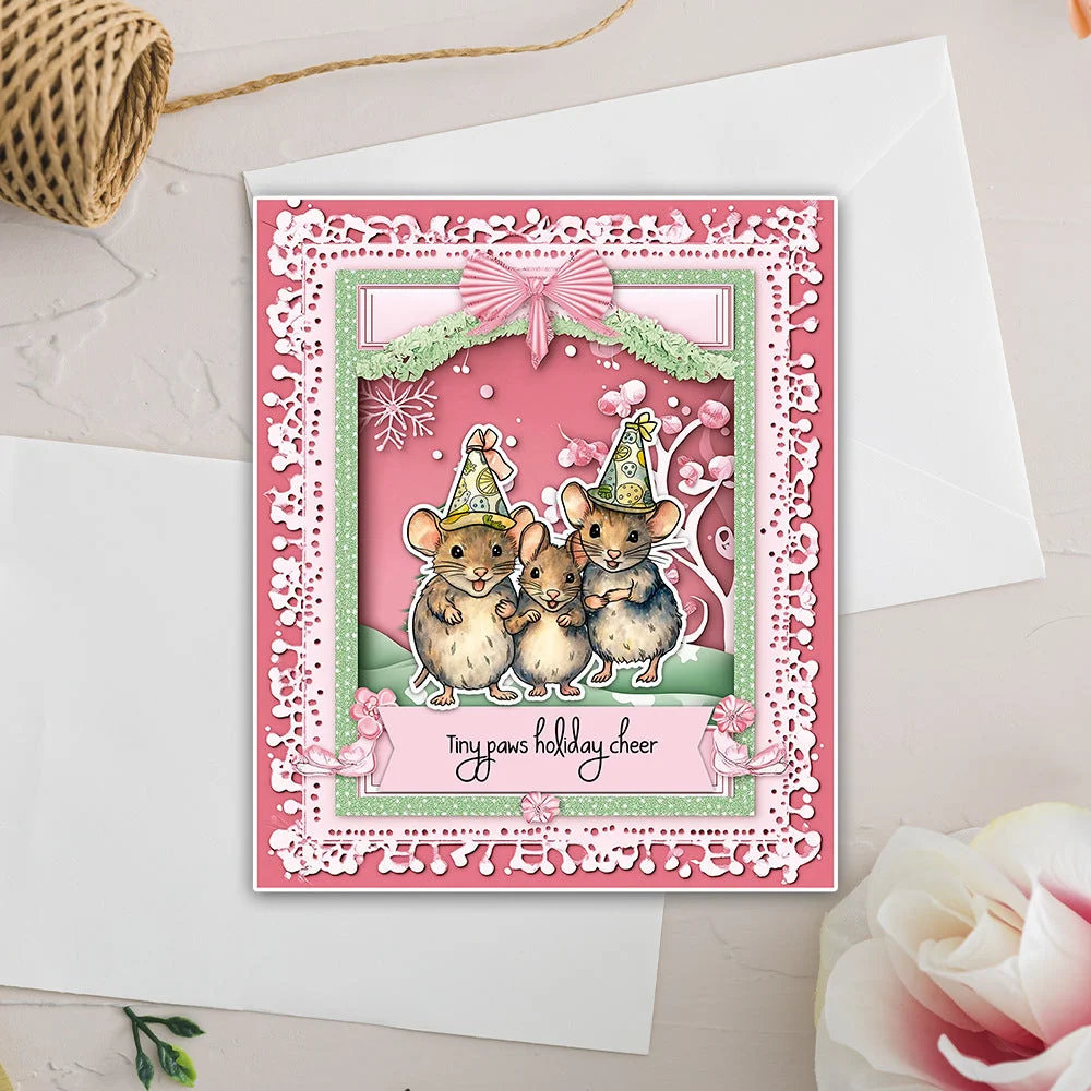 Christmas Mouse Clear Stamps 05 Christmas Mouse Clear Stamps 05