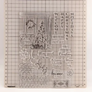 Christmas Ornament Decoration Clear Stamp Set - size chart | clear stamp