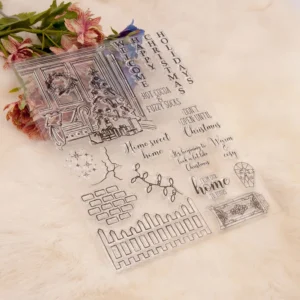 Christmas Ornament Decoration Clear Stamp Set - lifestyle photo | clear stamp