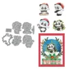Christmas Panda Metal Cutting Dies 00