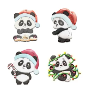Christmas Panda Metal Cutting Dies 01