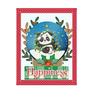 Sumflying Christmas Panda Metal Cutting Dies Christmas Panda Metal Cutting Dies 04